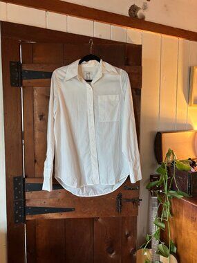 COS White Collared Shirt